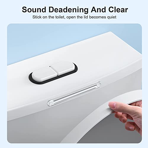 xuenair Clear Furniture Bumpers, Silicone Rubber Wall Protector from Chair Back, Adhesive Shower Door Bumpers for Cabinet Door Car Door Drawer Toilet Lid (2long2short,4) - Image 4