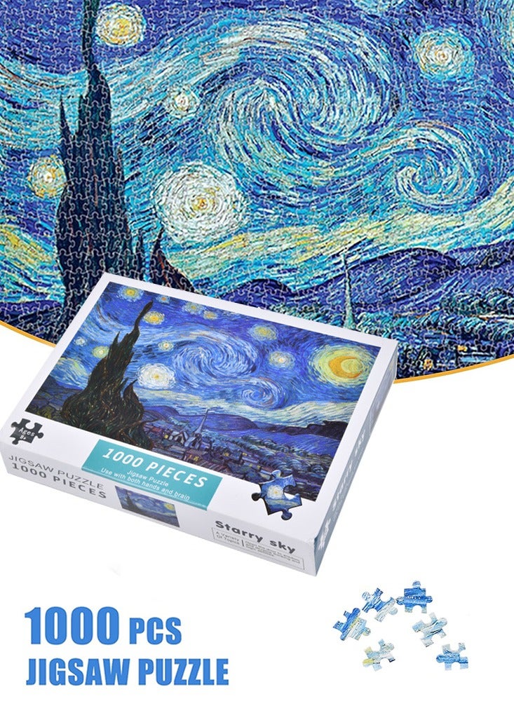 1000pcs Starry Sky Puzzle High Difficulty Stress Relief Educational Toys Adult Holiday Gift Birthday Gift - Image 1
