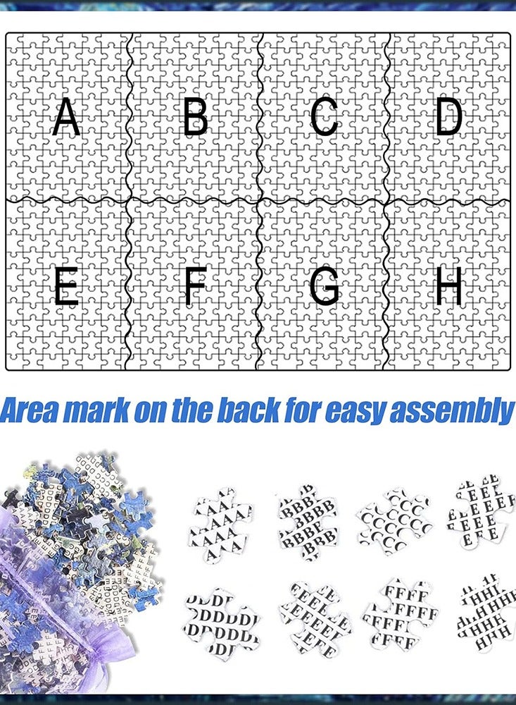 1000pcs Starry Sky Puzzle High Difficulty Stress Relief Educational Toys Adult Holiday Gift Birthday Gift - Image 2