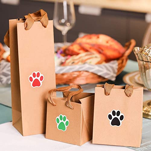 Citihomy Dog Paw Print Stickers Roll of 500 Pieces 1.5Inch Colorful Red Purple Black Cute Small Puppy Paw Labels Stickers for Kids DIY Decor Party Home Room Wall Water Bottles Floor Laptop Scrapbooking (color) - Image 4