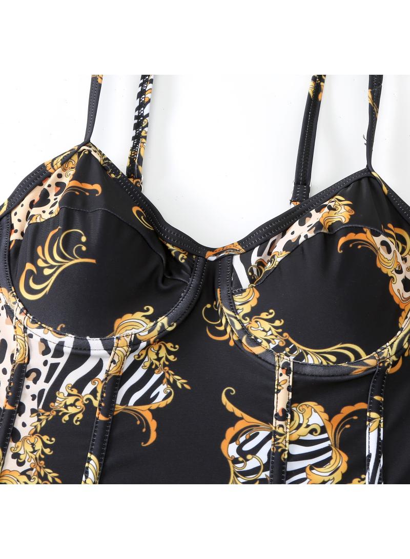 general Women's 2-Piece Swimsuit Chiffon Skirt Style Swimsuit Fashionable Swimsuit Birthday Gift Swimsuit Party Best Gift - Image 3