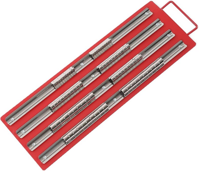 صينية فولاذية منظم المقبس صينية رف محرك محمول لأدوات إصلاح السيارات - Image 3