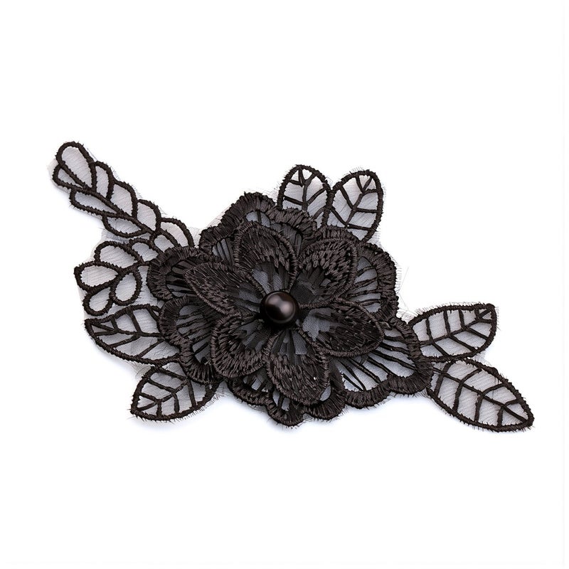 Upgraded 3D Double Layer Lace Flower Applique Fray Resistant No Loose Thread for Clothing - Image 1