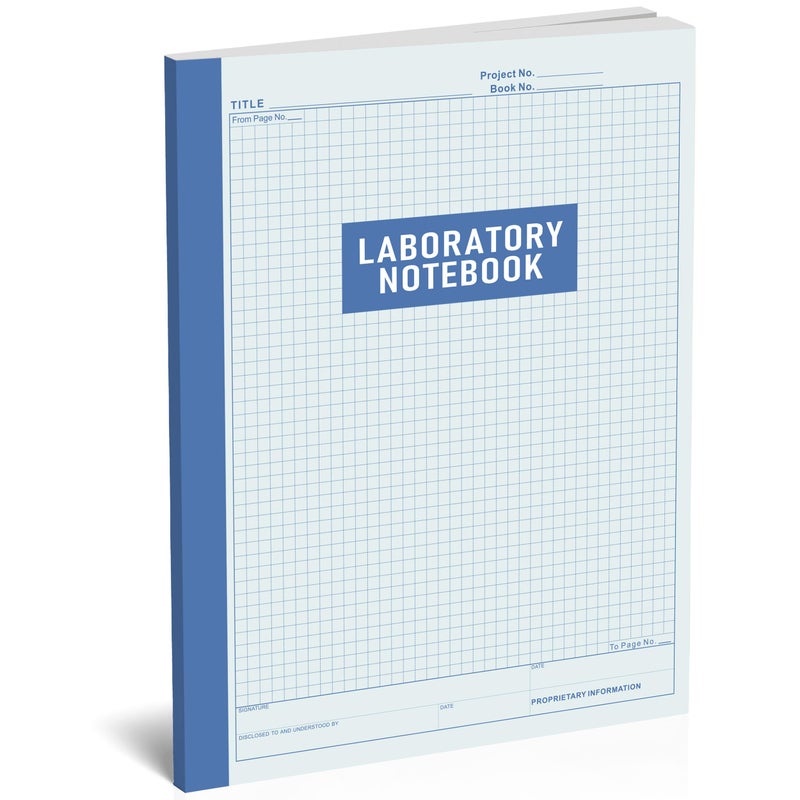 Yeplan Lab Notebook Chemistry Laboratory Notebook for Science Students and Researchers â€“ 105 Pages, 8.5 x 11 Inch â€“ Perfect Bound Composition Book for Scientific Experiments, and Research Documentation - Image 1