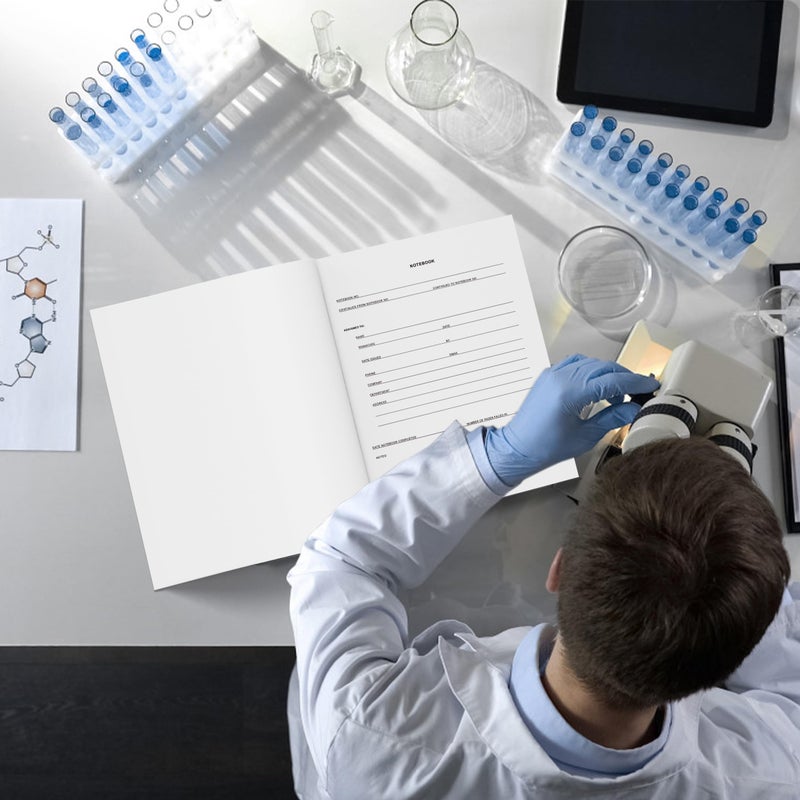 Yeplan Lab Notebook Chemistry Laboratory Notebook for Science Students and Researchers â€“ 105 Pages, 8.5 x 11 Inch â€“ Perfect Bound Composition Book for Scientific Experiments, and Research Documentation - Image 5