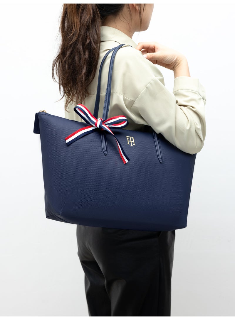 Tommy Hilfiger Denim Tommy Hilfiger Tote Bag for Women , Fashion Versatile Signature Tape Large Capacity Shoulder Bag Handbag for Travel, Work, Gym, - Image 2