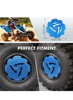 Generic Blue Front Wheel Hub Guard Protector for Yamaha Raptor, 2 Pcs  - Image 4