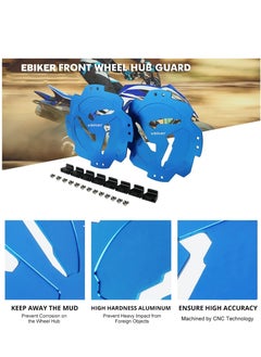 Generic Blue Front Wheel Hub Guard Protector for Yamaha Raptor, 2 Pcs  - Image 3