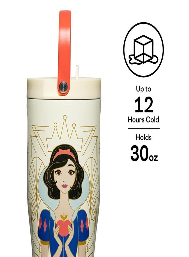 Corkcicle Go Cup XL - Leak-Proof Travel Tumbler - Triple Insulated Stainless Steel Water Bottle - Easy-Carry Handle - Summer Drinkware Gift - Keeps Drinks Ice Cold - 30 oz - Snow White - Image 4