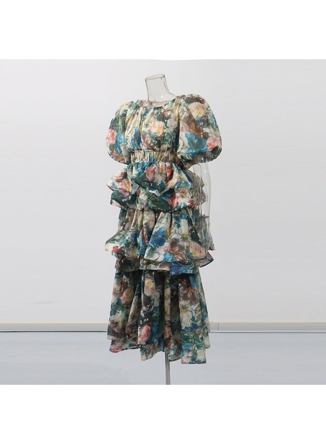 Madam Uniq Floral Ruffled Midi Dress - Image 5