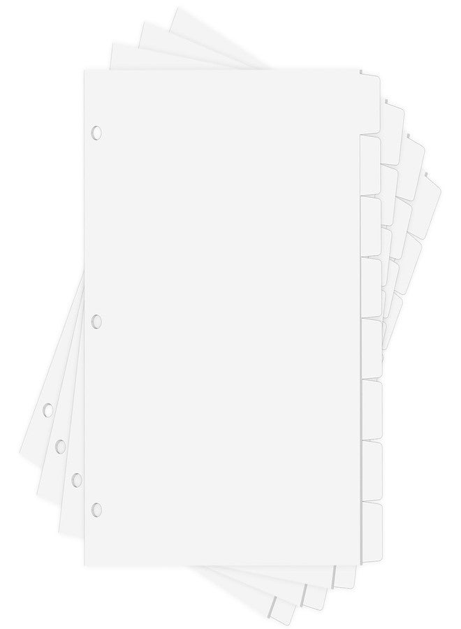 Coidea Binder Dividers for 3 Ring Binder, 1/8 Cut Tabs, Letter Size, Blank Write On Page Dividers with 8 Big Tabs for School Office Home, 4 Sets, 32 Dividers, White - Image 2