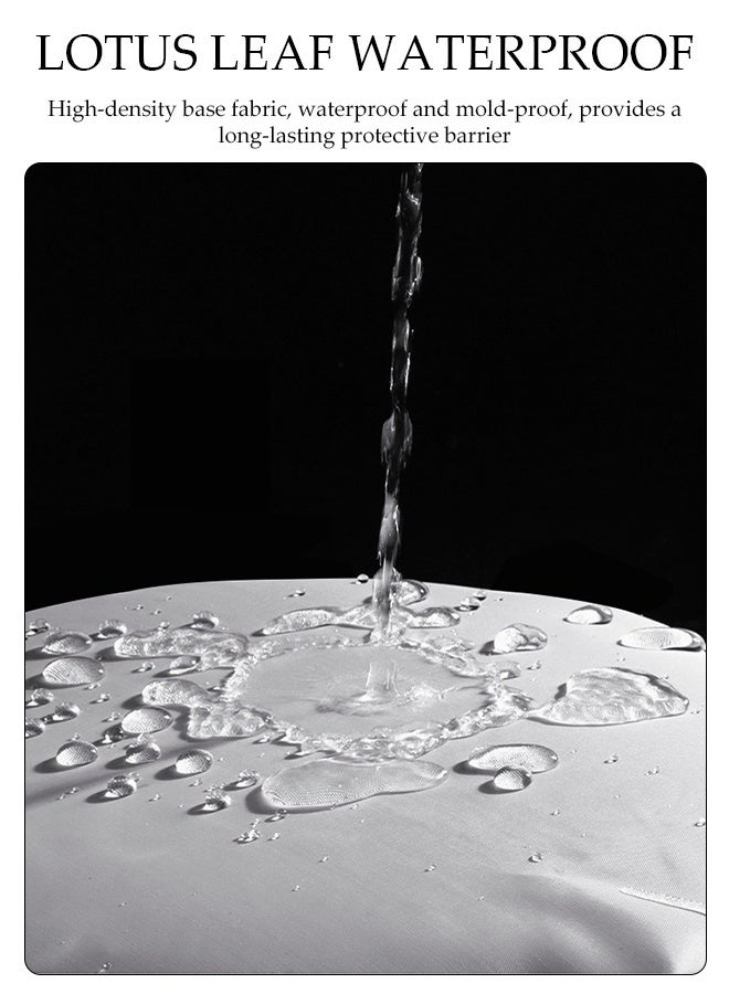DUNISO Waterproof Shower Curtain，Thickened Bathroom Curtains，Waterproof， Anti Fog，Anti Mold，With Hooks，For Bathroom And Bath Tub，150*180cm  - Image 5