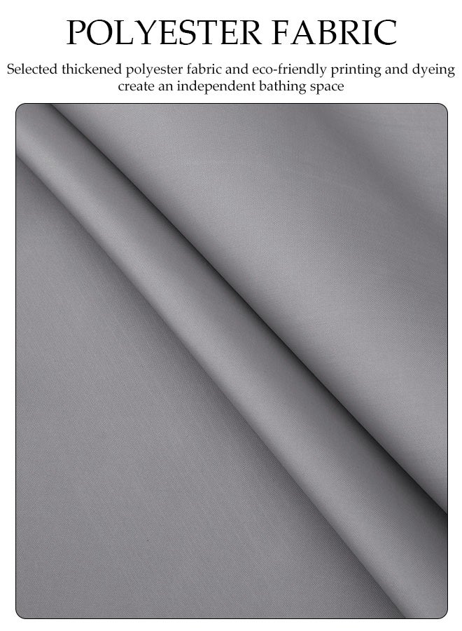 DUNISO Waterproof Shower Curtain，Thickened Bathroom Curtains，Waterproof， Anti Fog，Anti Mold，With Hooks，For Bathroom And Bath Tub，150*180cm  - Image 4