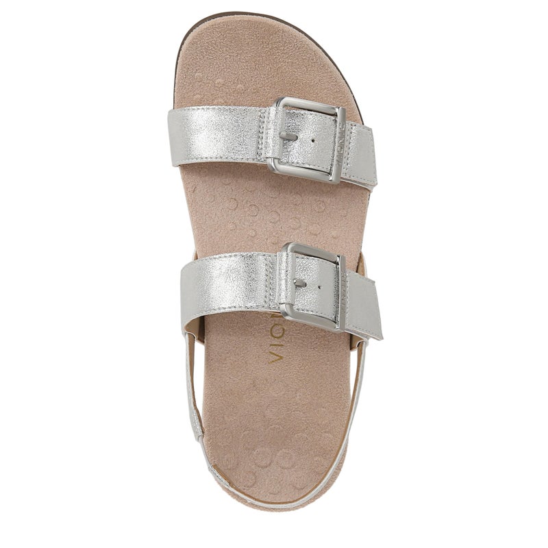 VIONIC Womens Reese Slingbacks Silver Met Synthetic Fabric 5 W - Image 5