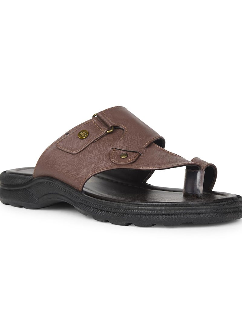 Bata باتا صندل خاتم إصبع القدم للرجال - بني 10 (المملكة المتحدة) - Image 5