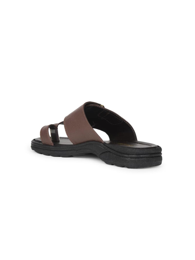 Bata باتا صندل خاتم إصبع القدم للرجال - بني 10 (المملكة المتحدة) - Image 3