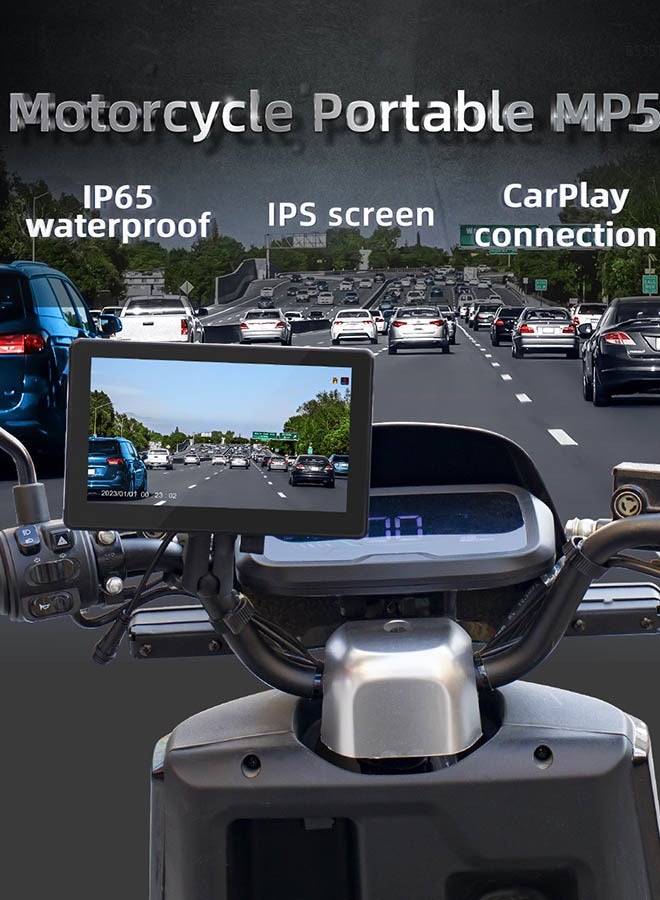 XUTIANZE 7 inch HD IPS screen motorbike car recorder dual bluetooth carplay car MP5 player - Image 2