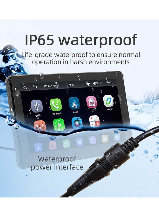 XUTIANZE 7 inch HD IPS screen motorbike car recorder dual bluetooth carplay car MP5 player - Image 5