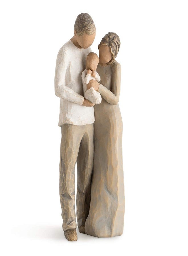 Willow Tree We are Three, Sculpted Hand-Painted Figure, Darker Skin - Image 1