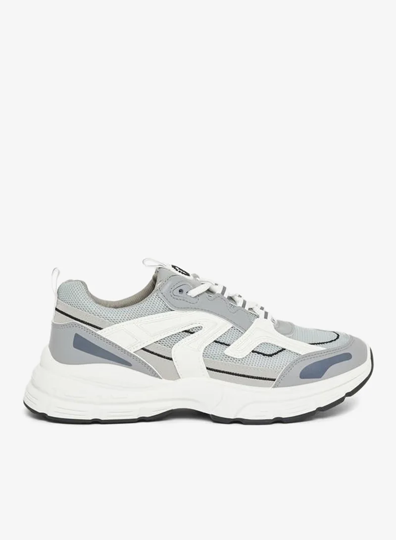 Styli Active Stitch Detail Front Lace Up Chunky Sneakers