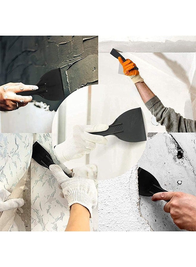 GMORO 6 Pcs Plastic Putty Knife Set, Paint Scrapers Tools, Filler Spatula Scraper for Spackling, Patching, Decals, Wallpaper, Remover Sticker, Car Painting  - Image 5