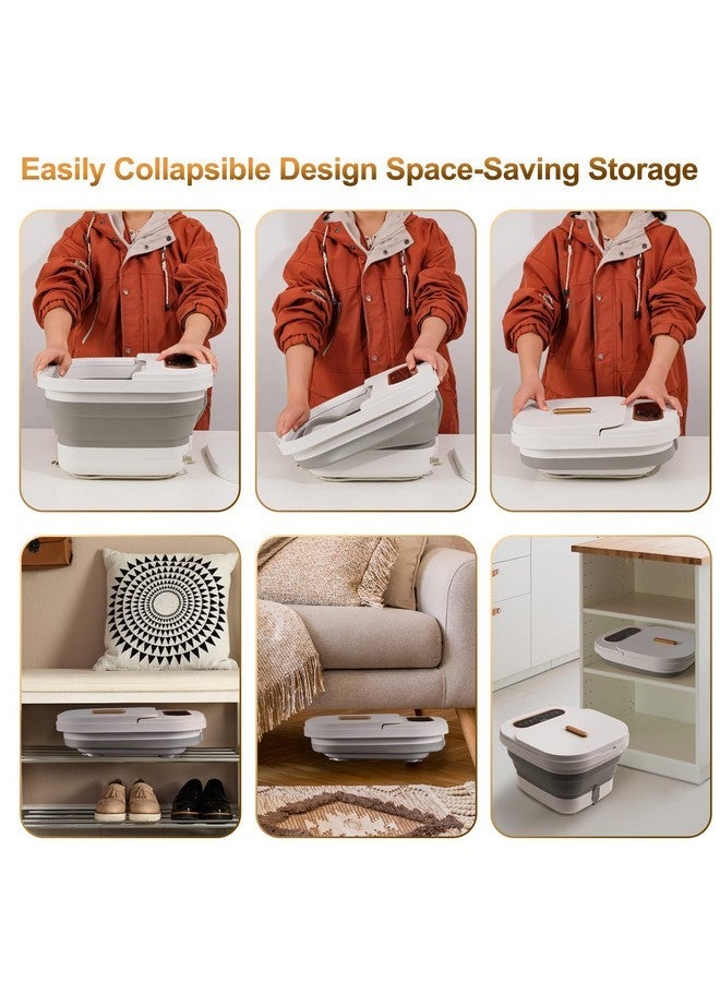 يونيفل حوض استحمام سبا للقدمين قابل للطي مع حرارة، شاشة تعمل باللمس، جهاز تحكم عن بعد، بكرات تدليك، مؤقت، فقاعات، مجموعة باديكير للقدمين، باديكير سبا للقدمين مع التحكم في درجة الحرارة، حمام للقدمين - Image 5