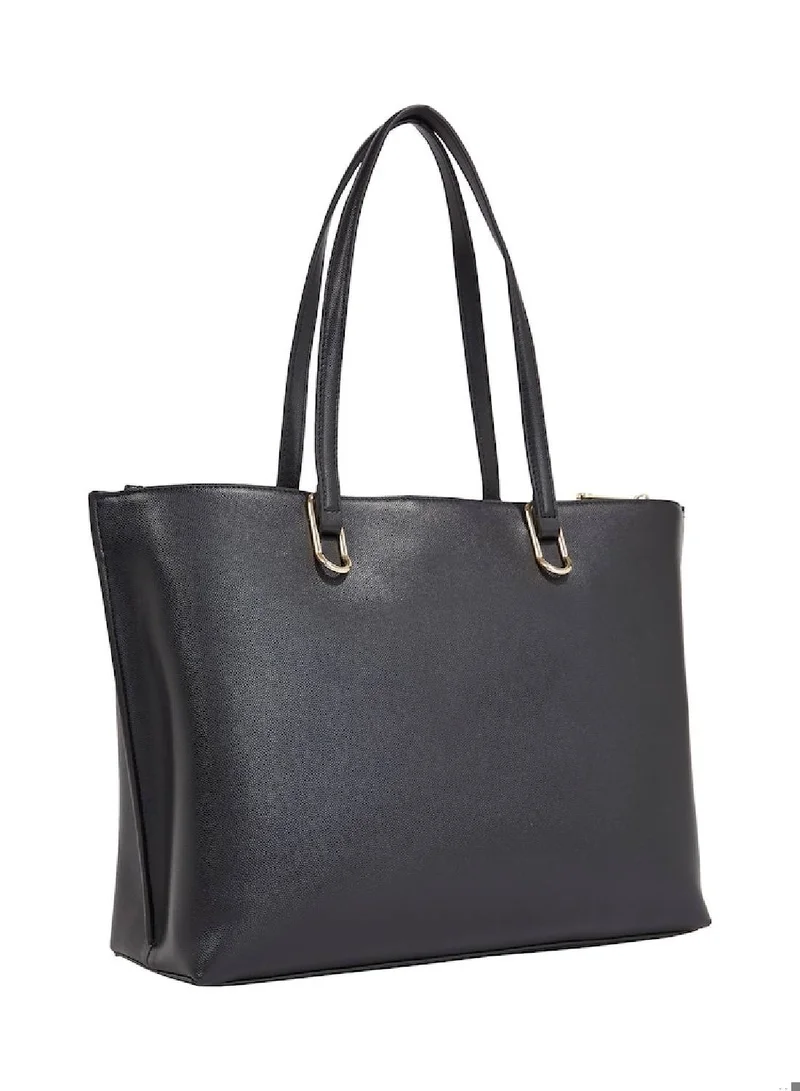 TOMMY HILFIGER Women's Timeless Workbag/ Handbag -  Polyurethane, Black