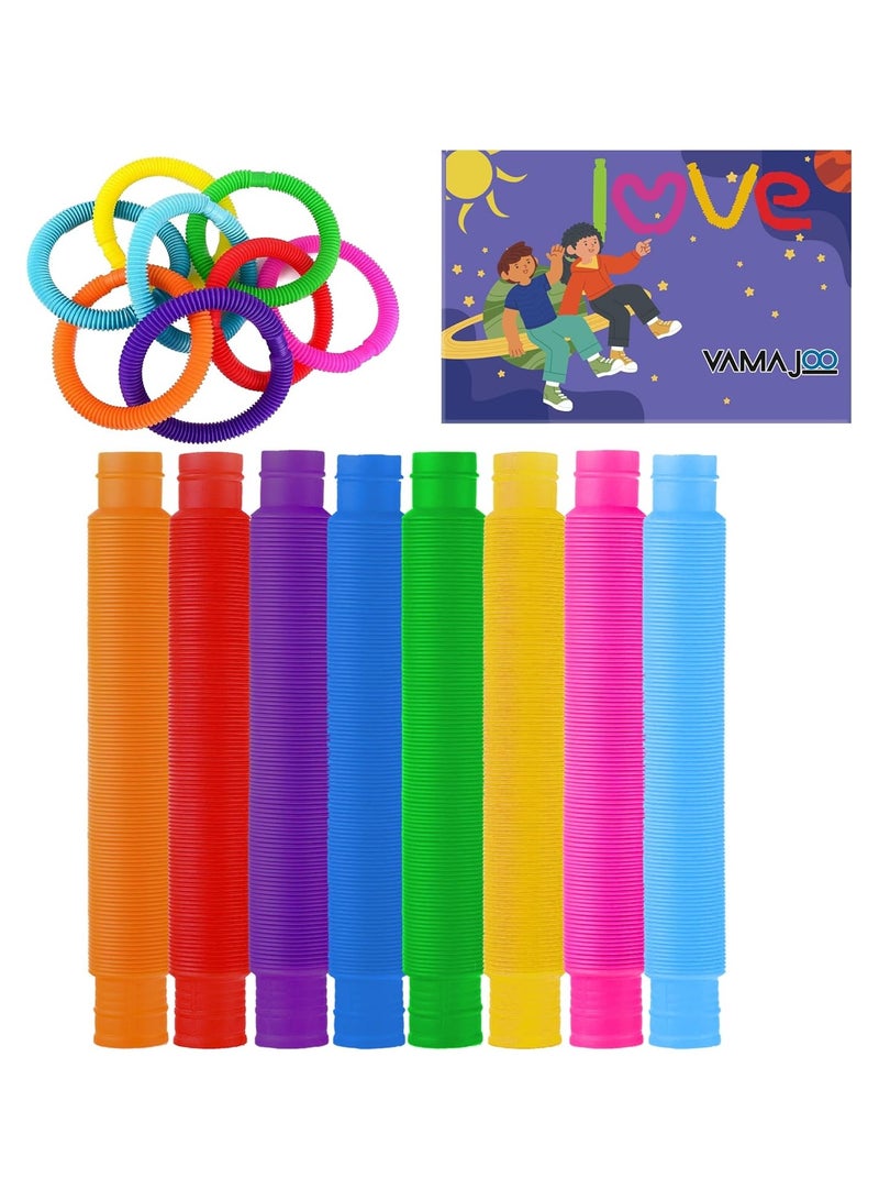 HAVEN 24Pcs Sensory Tubes for Children – Autism Sensory Toys – Fidget Toy – Moulding Tubes Game for Kids (24pcs) - Image 5