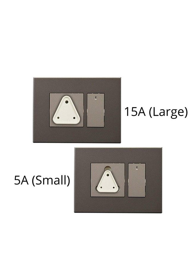 KitschKitsch Baby Infant Child Proofing Safety Plug And Socket Cover Made In India 5A And 15A (White) (Pack Of 6) - Image 4