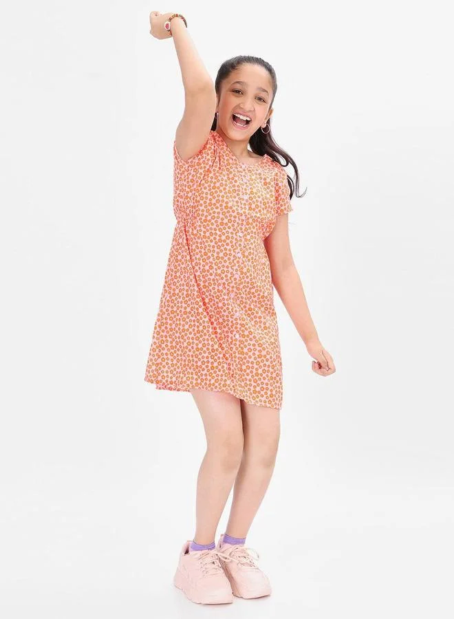 Bonkids Floral Print Dress
