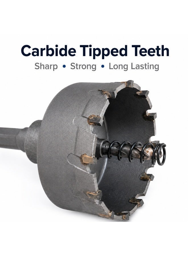 65mm TCT Carbide Tipped Holesaw – Precision Hole Cutter for Metal, Wood, Plastic & Sheet Cutting - Image 2