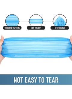 LIMOS Shoe Covers Disposable Non Slip for Indoors 100 Pack(50 pairs) Recyclable Shoe Booties Waterproof Shoe & Boot Covers Durable Shoe Protectors Covers One Size Fits Most Blue  - Image 2
