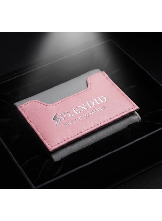 Splendid The Splendid Smart Wallet from the Fetna Color Collection features 10 card slots and a spacious cash compartment that holds up to 35 banknotes pink - Image 3