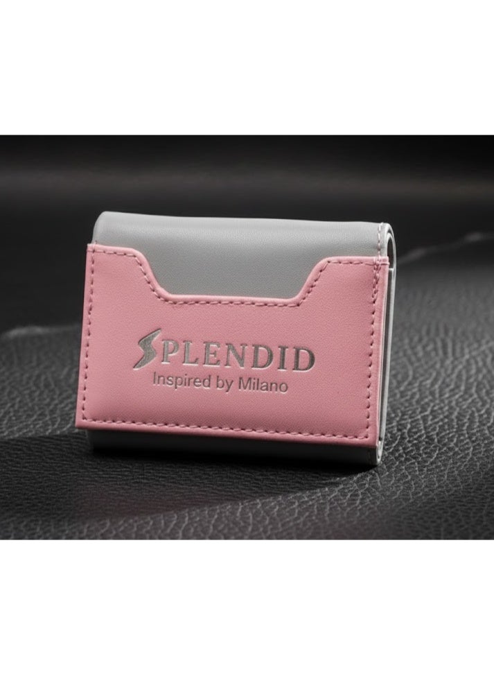 Splendid The Splendid Smart Wallet from the Fetna Color Collection features 10 card slots and a spacious cash compartment that holds up to 35 banknotes pink - Image 4