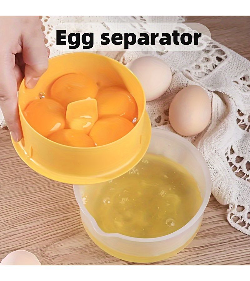 Large Capacity Yolk Separator Easy Clean Egg White Strainer For Kitchen And Restaurant Use Durable Plastic - Image 2