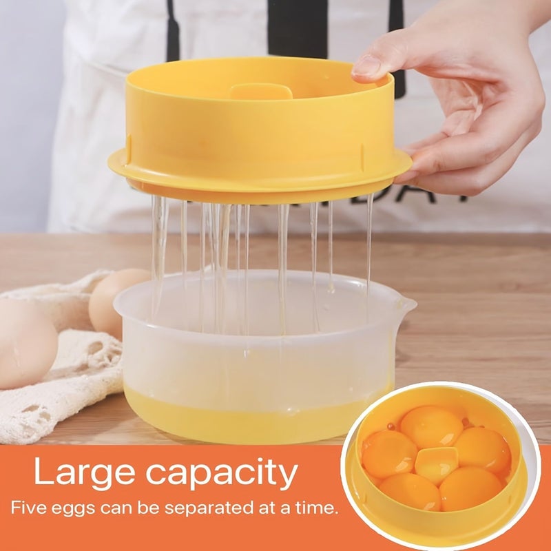 Large Capacity Yolk Separator Easy Clean Egg White Strainer For Kitchen And Restaurant Use Durable Plastic - Image 4