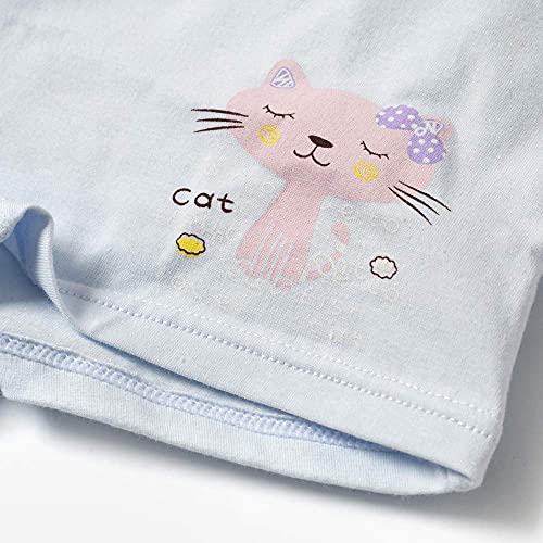 Core Pretty Girls Boy Shorts Underwear Soft Cotton Panties Kids Comfortable Boxer Briefs Underpants Size 8-12Y (Flower Cat, 8-12Y) - Image 3