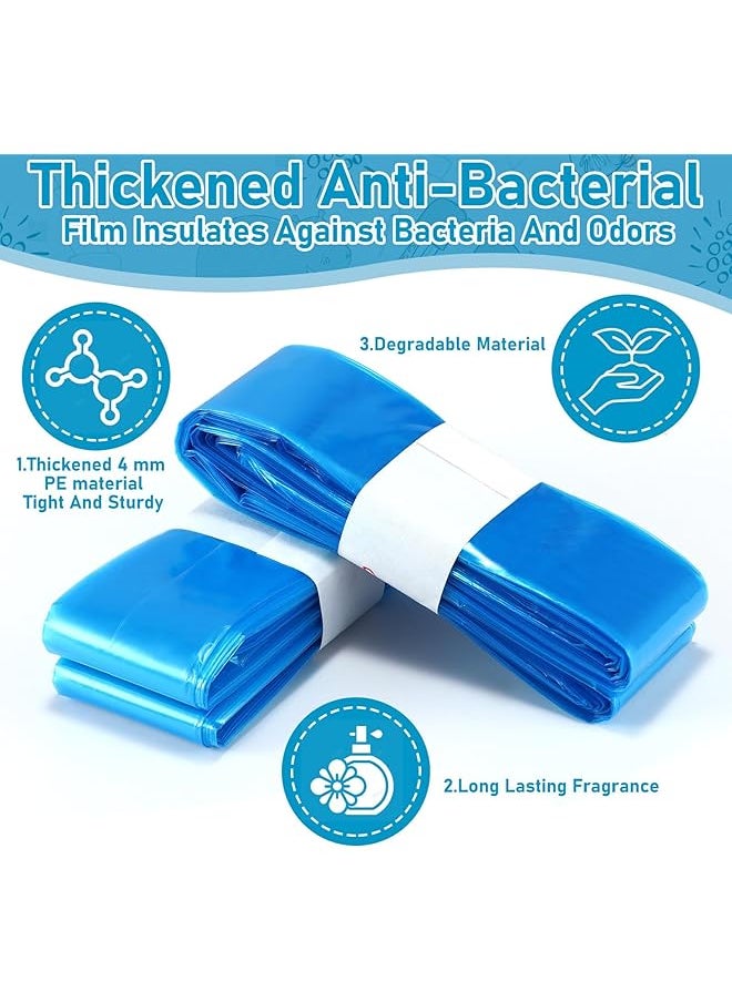 erorex 10 Pack Nappy Bin Refills 21.3Ft Nappy Bags Plastic Diaper Pail Refill Bags Compatible With Tommee  - Image 2