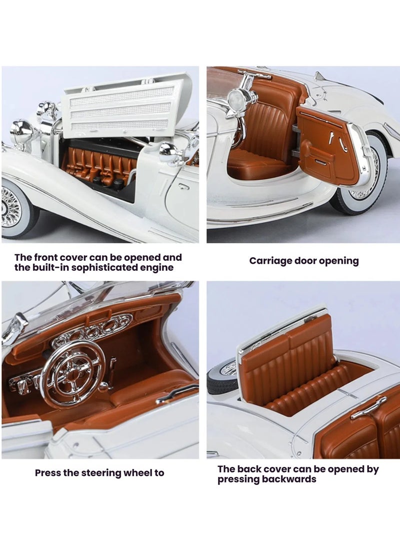general 1/24 500K Alloy Car Model Sound and Light Pull Back Classic retro classic car model ornaments are a perfect replica of holiday gifts - Image 4