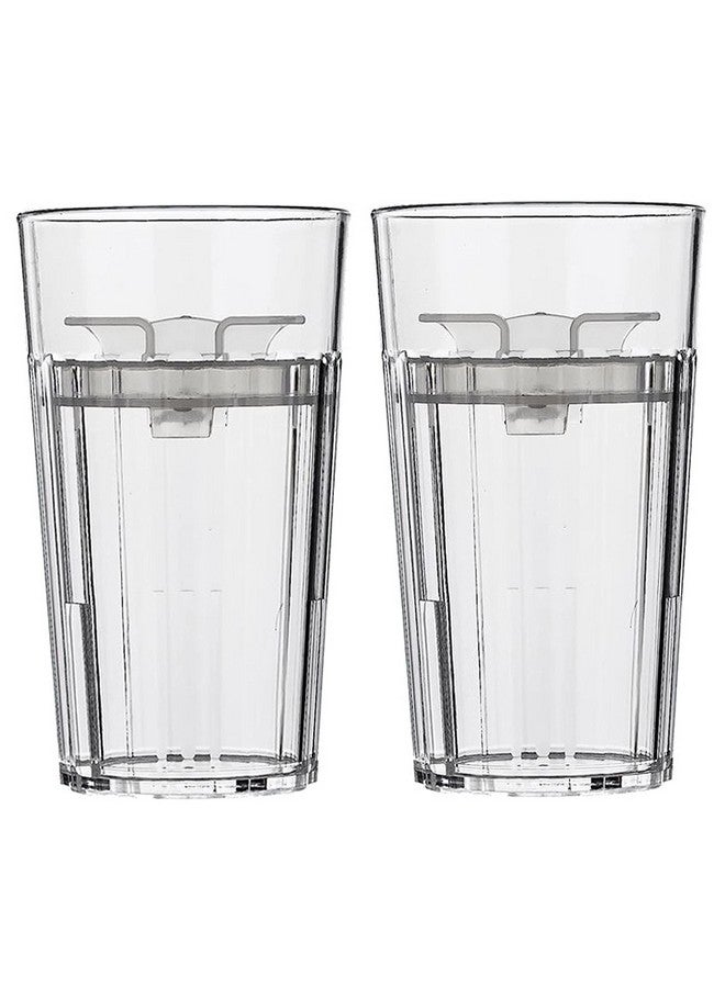 Reflo Smart Cup (Clear 2 Pack) Open Training Cup Toddler Cup No Suction 6Oz 360 Control Flow Usa Made Premium High Impact Plastic - Image 1