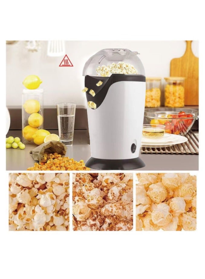minijoy Electric Popcorn Machine High Power 1200W, Quickly Complete Delicious and Healthy Food in 2-3 Minutes, White - Image 3
