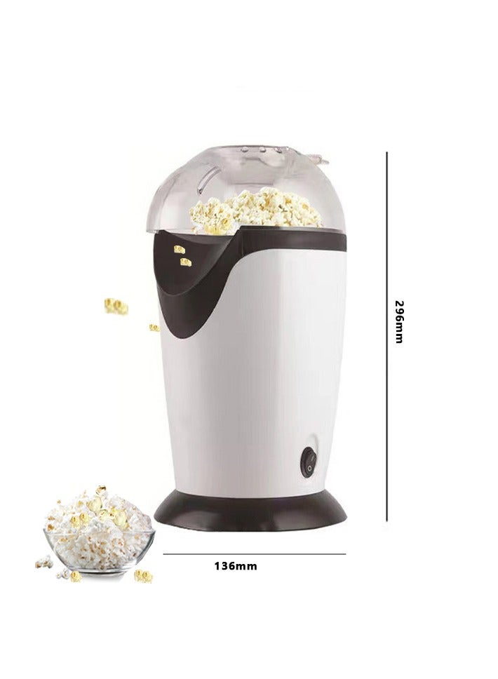 minijoy Electric Popcorn Machine High Power 1200W, Quickly Complete Delicious and Healthy Food in 2-3 Minutes, White - Image 4