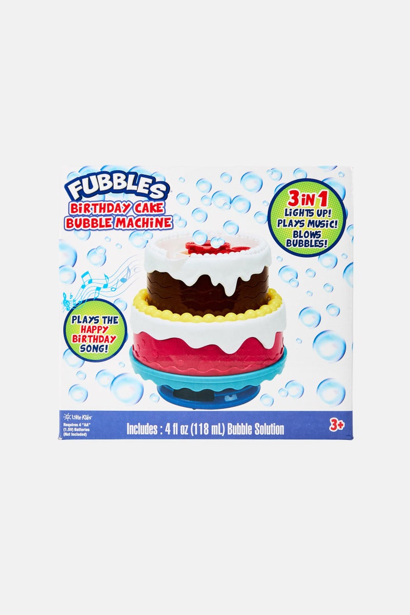 Toys For Less 3 In 1 Fubbles Birthday Cake Bubble Machine - Image 1