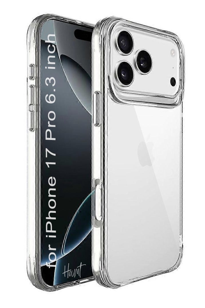 Houmt iPhone 17 Pro Case Clear, Ultra Slim iPhone 17 Pro Cover Drop Protection Shockproof Protective Phone Case for iPhone 17 Pro 6.3 inch - Image 1