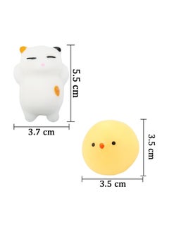 NQOOH 22 Piece Mochi Squishy Toy Set Animal Shapes Soft Stress Relief Toys Ideal Gifts for Kids  - Image 3