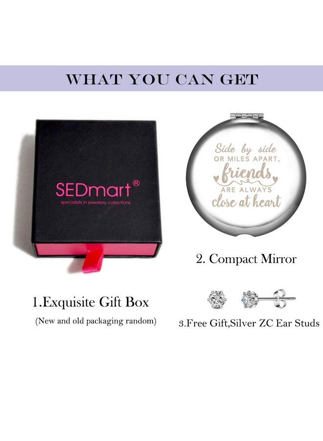 sedmart Friends Gift For Friends Femalesfriendship Birthday For Womenlong Distance Bff Gift Coworker Leaving Giftside By Side Or Miles Apart Friends Are Always Close At Heart - Image 4