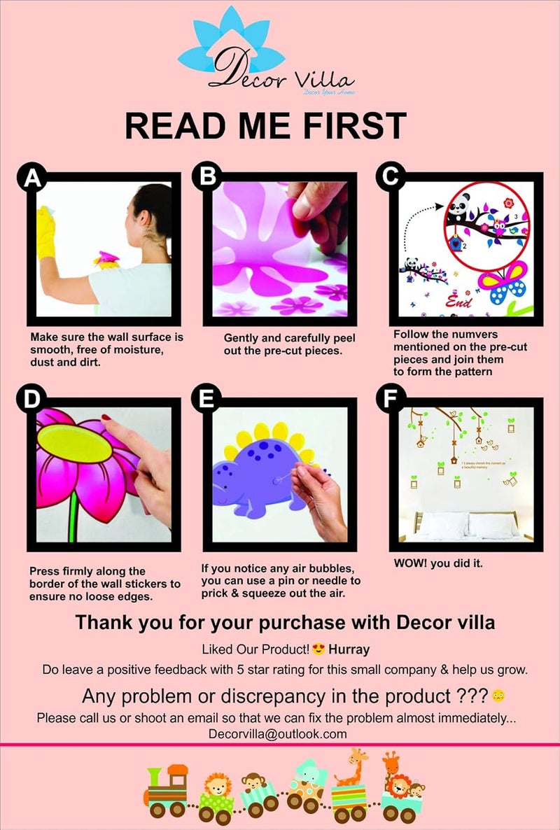 DecorVilla Decor Villa PVC Vinyl Emojis 3D Wall Sticker JUST Peel Stick New Modern Art Trendy Wall Stickers for Home Decoration Living RoomOffice Bedroom etc Size 30 CM X 35 CM Multicolor - Image 3