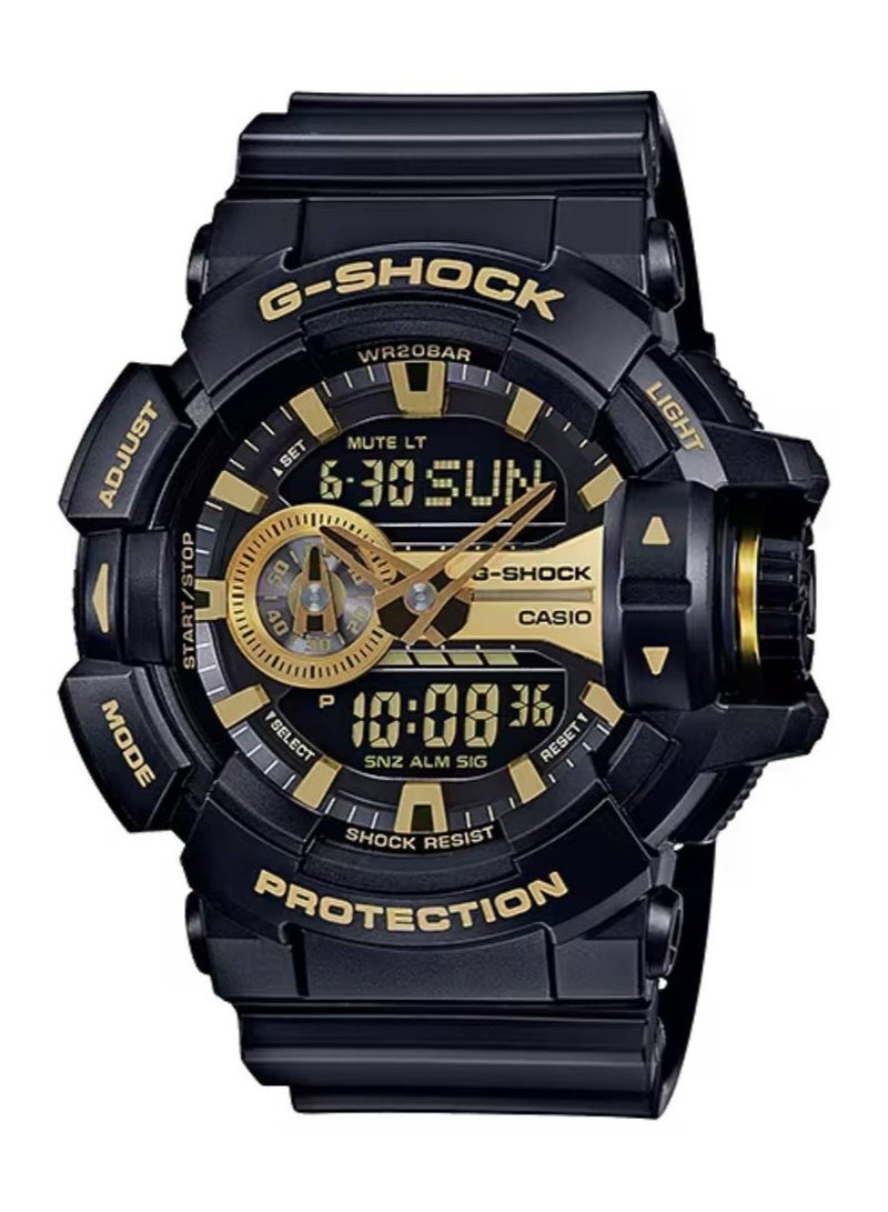 CASIO ساعة جي-شوك أنالوج-رقمية بسوار من الراتنج GA-400GB-1A9DR - Image 1