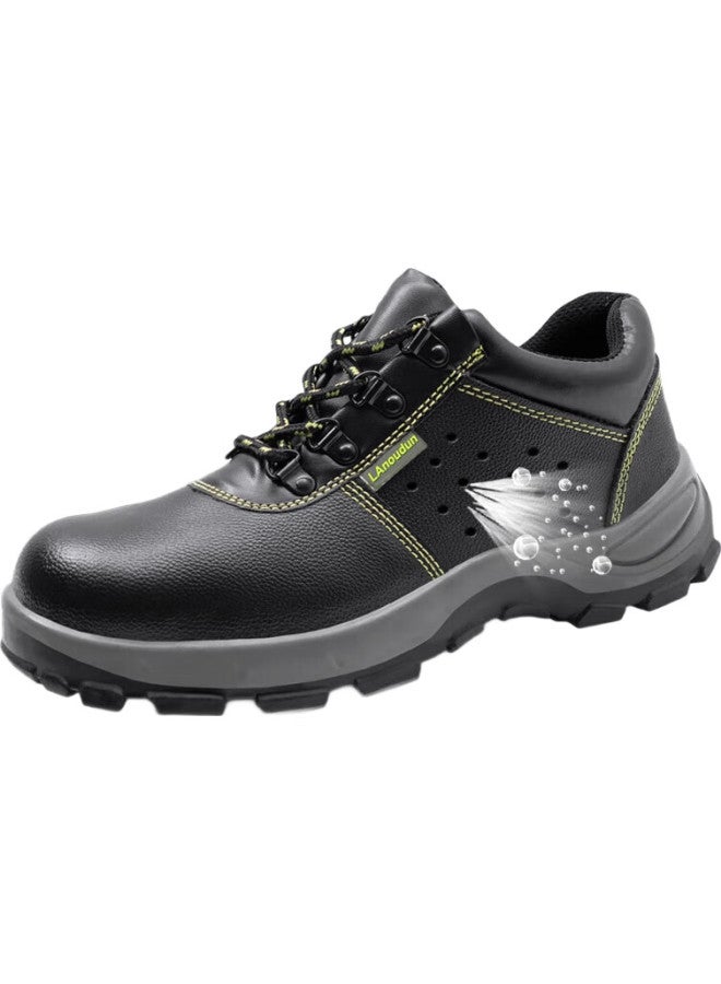 Blue Gull Shield Blue Owl Shield Safety Shoes For Men, Breathable, Lightweight, Anti-Smashing, Anti-Puncture, Steel Toe Cap, Steel Midsole, Wear-Resistant Functional Shoes, Protective Safety Shoes 9106 [Breathable] Solid Sole Style 41 - Image 3