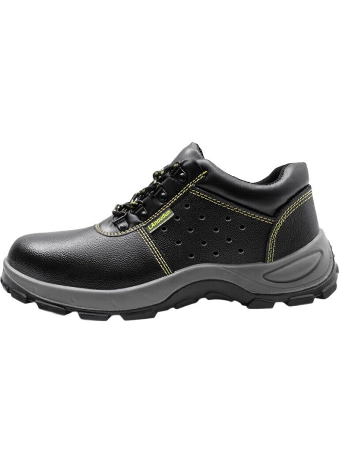 Blue Gull Shield Blue Owl Shield Safety Shoes For Men, Breathable, Lightweight, Anti-Smashing, Anti-Puncture, Steel Toe Cap, Steel Midsole, Wear-Resistant Functional Shoes, Protective Safety Shoes 9106 [Breathable] Solid Sole Style 41 - Image 2